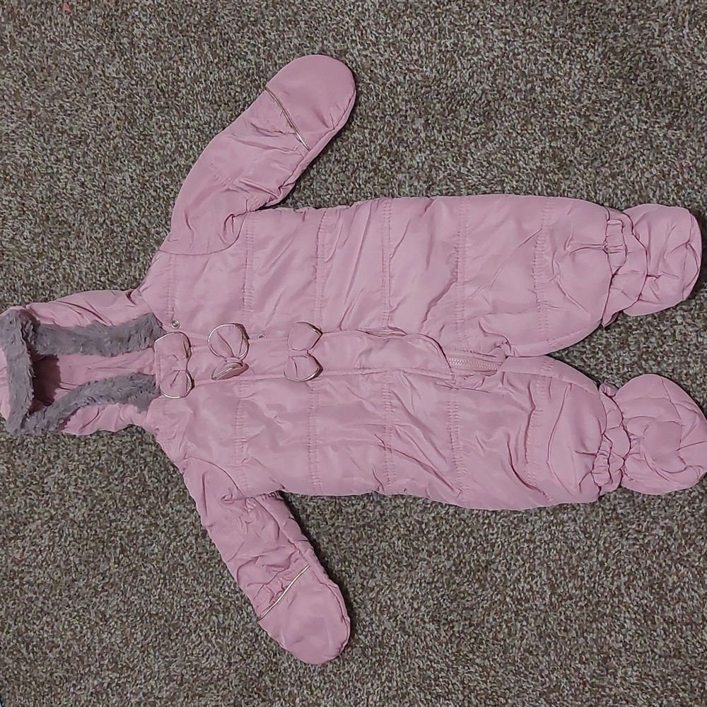 Mauve First Impressions Puffer Snowsuit